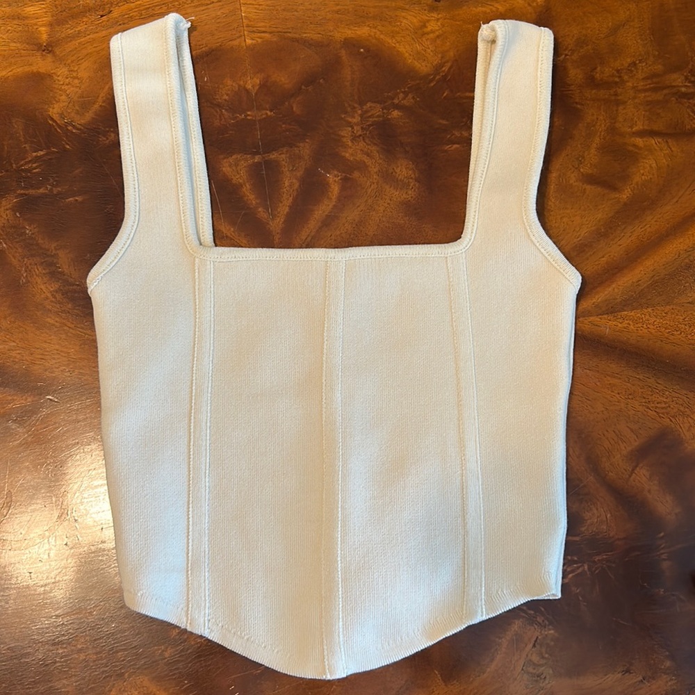 zara knit corset top